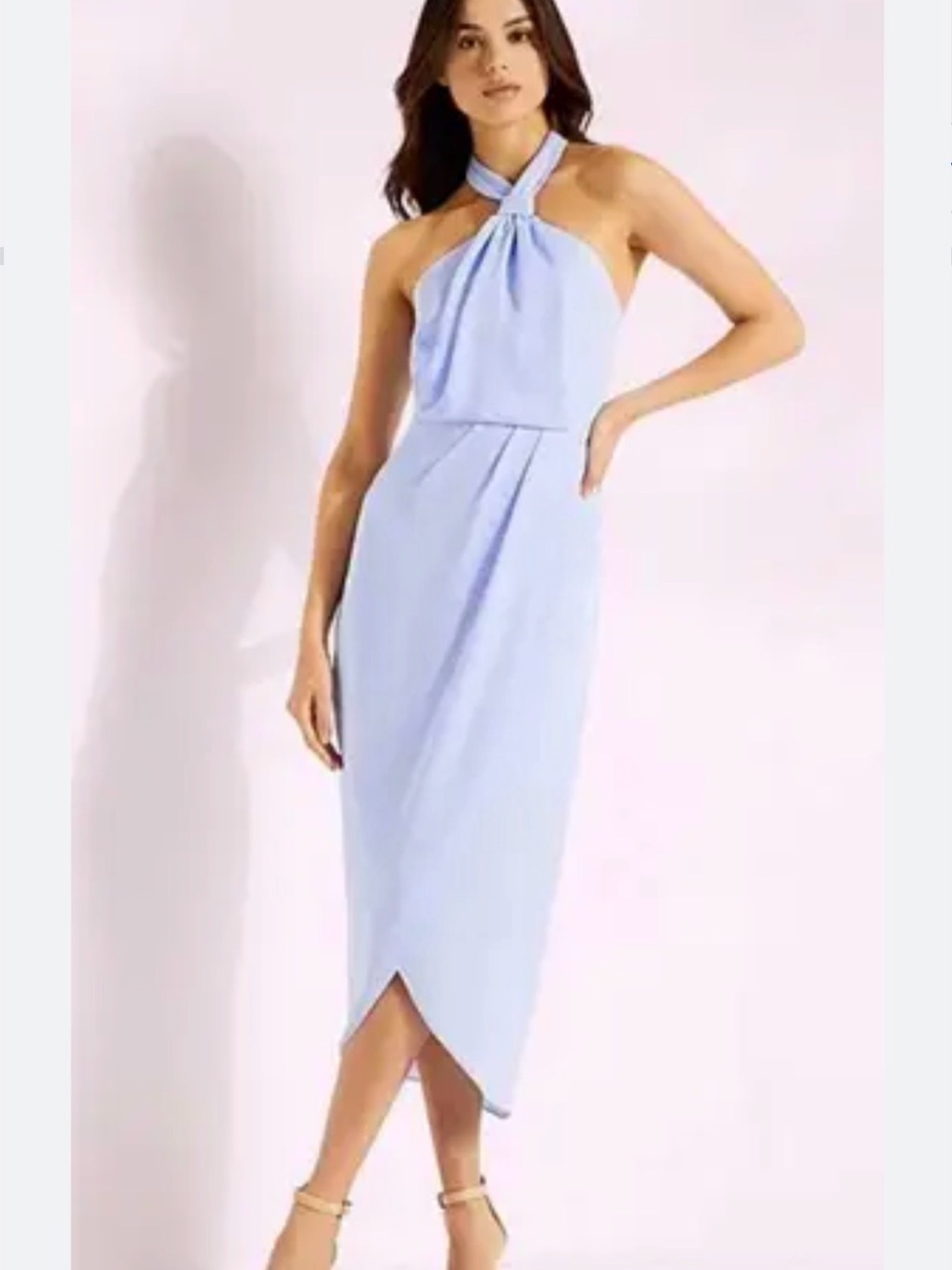 Gianni Bini Halter Dress in Ice Blue - NWT